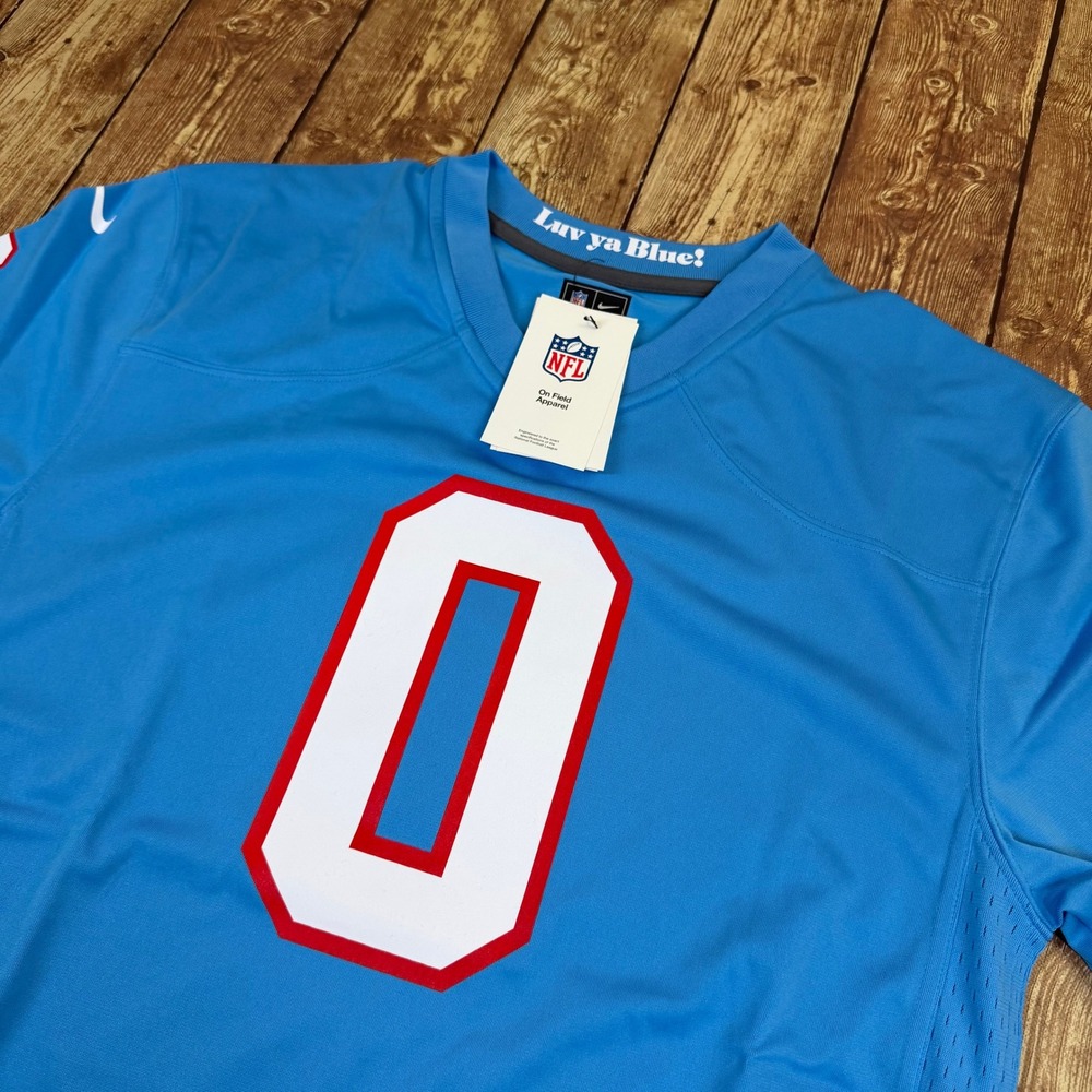 Nike Calvin Ridley Tennessee Oilers Jersey Kids Extra‎ Large Blue Color Rush NWT